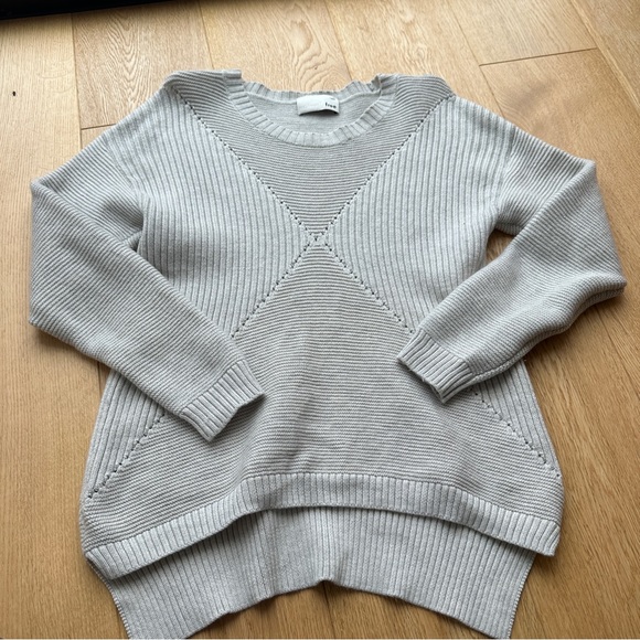 ARITZIA WILFRED FREE HEATHER GREY WOOL SWEATER - M - Picture 3 of 10